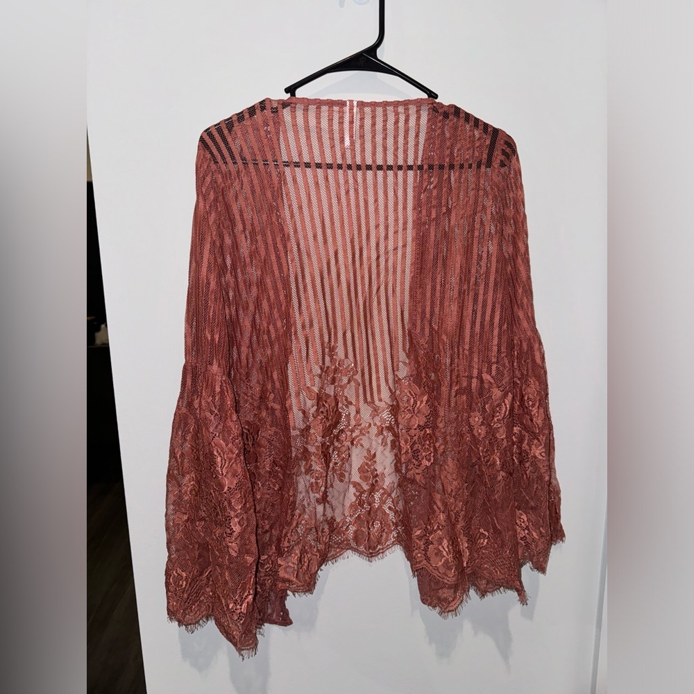 Rose Gold Lace Shawl